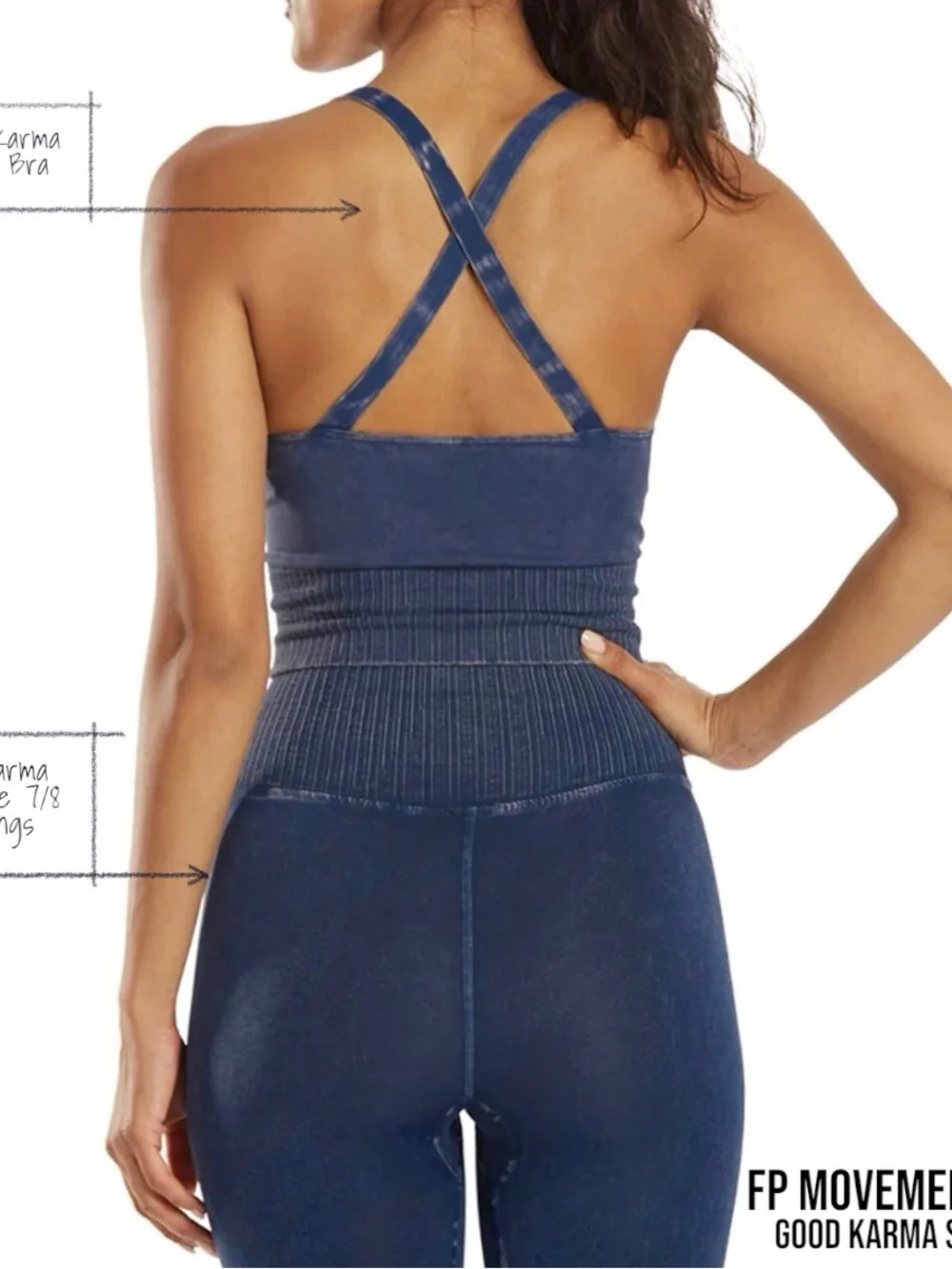 GOOD KARMA CROP TANK/BRA VARIETY RESERVED - Picture 6 of 15